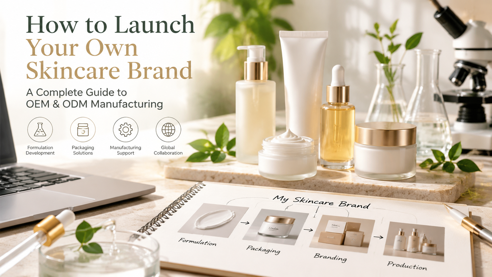 How to Launch Your Own Skincare Brand: A Complete Guide to OEM & ODM Manufacturing